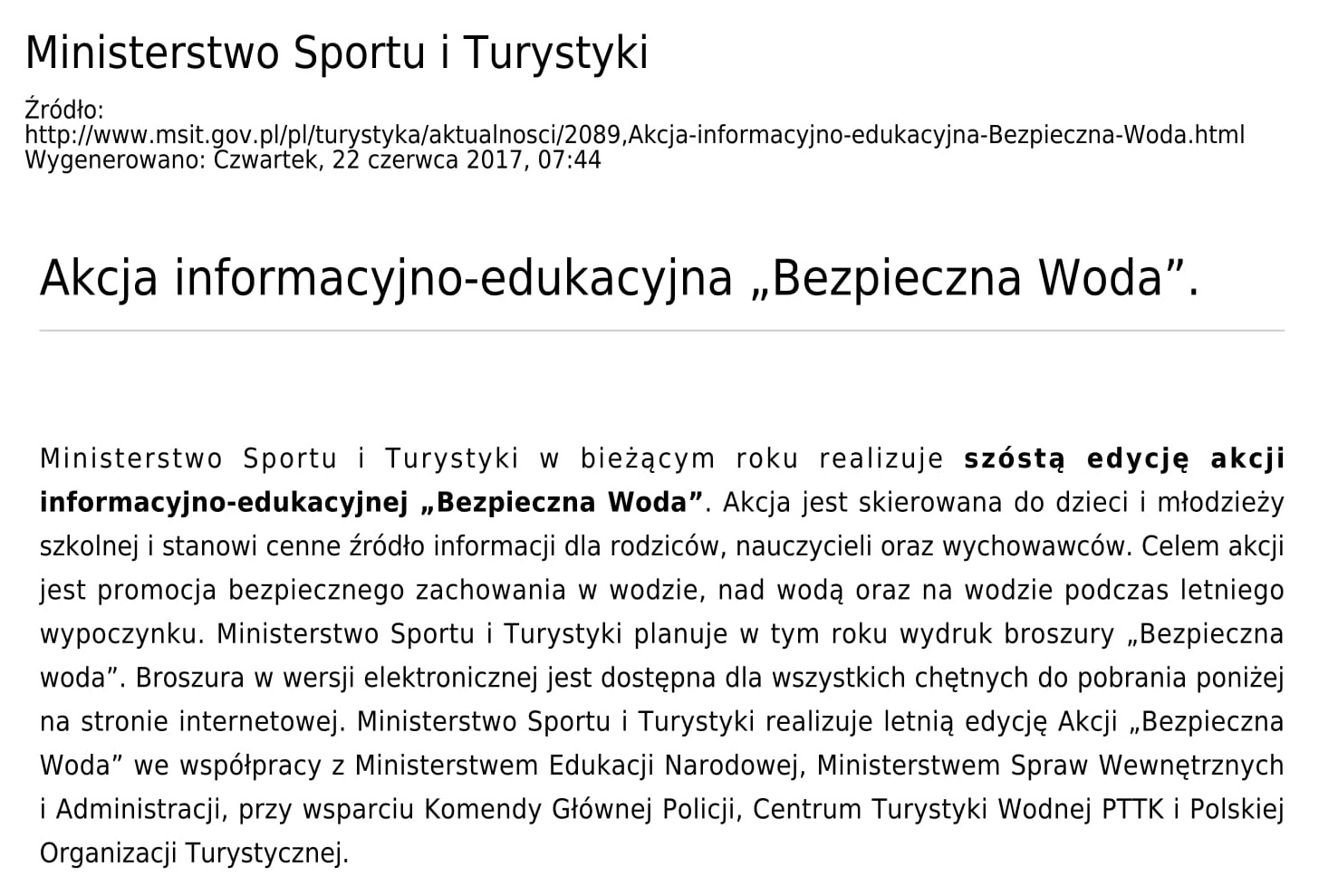 bez woda